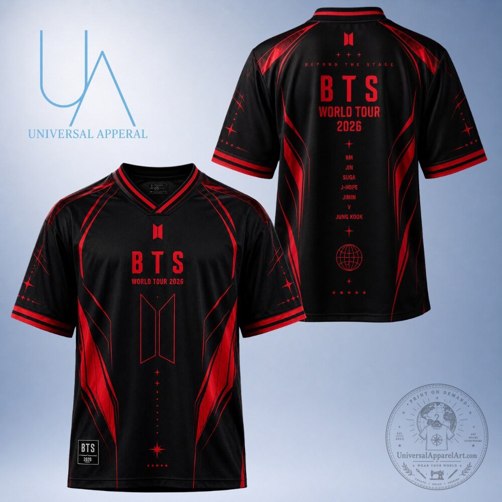 ARMY BTS Beyond The Stage World Tour 2026 Jersey Shirt ARMY BTS Beyond The Stage World Tour 2026 Fan Jersey – image 2 of 3