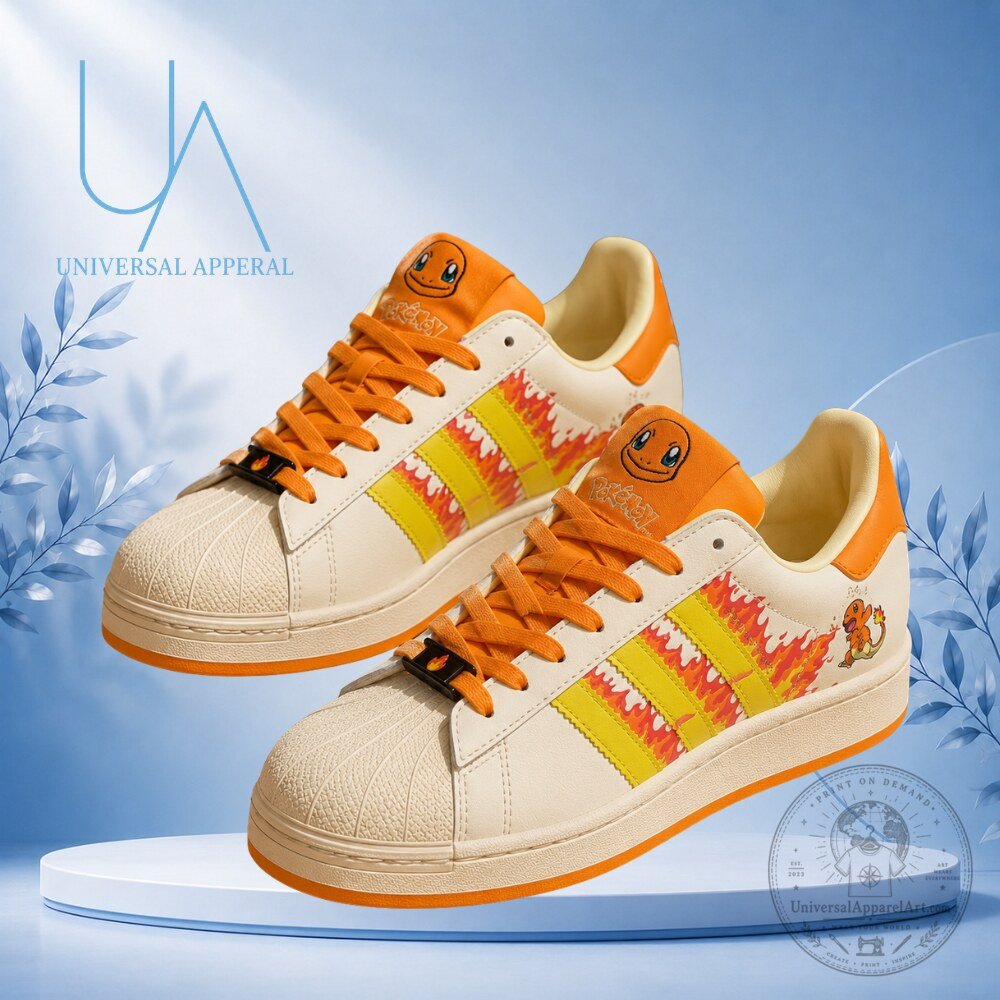 "Top 5 Exclusive 2026 Fashion Collabs: Pokémon, BTS, Mbappe & More" 17 Pokemon x Adidas Superstar Charmander Holiday Sneaker 2026