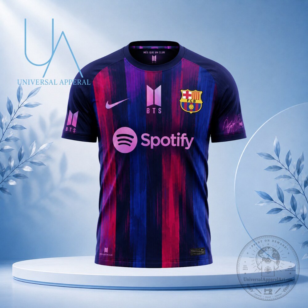 Barca x BTS Army Arirang World Tour 2026 Special Edition Jersey Shirt