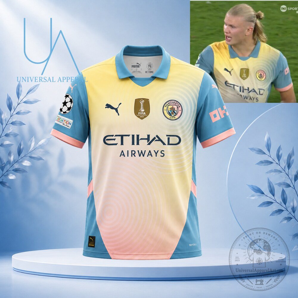 Erling Braut Haaland Manchester City 24 25 Fourth Jersey Shirt