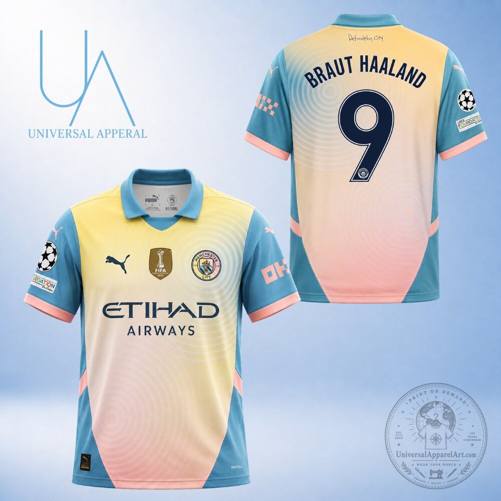 Erling Braut Haaland Manchester City 24 25 Fourth Jersey Shirt 4 Erling Braut Haaland Manchester City 24 25 Fourth Jersey Shirt