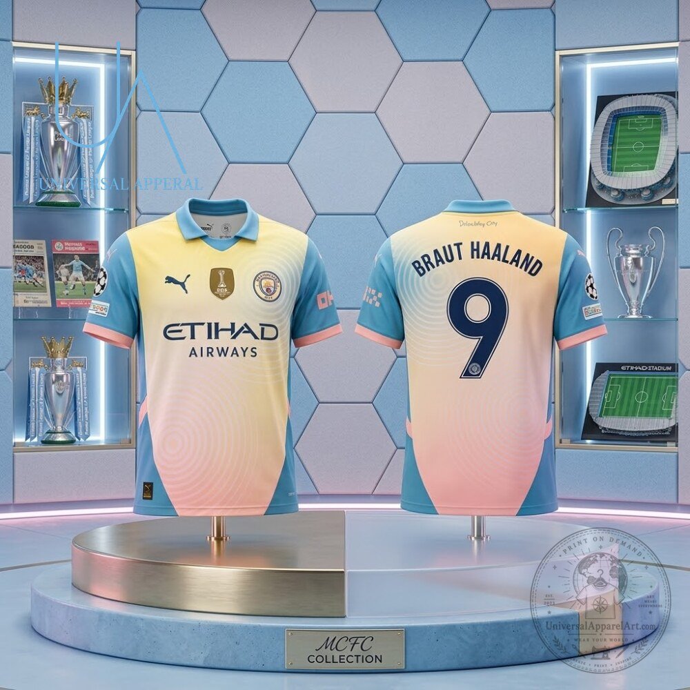 Erling Braut Haaland Manchester City 24 25 Fourth Jersey Shirt 5 Erling Braut Haaland Manchester City 24 25 Fourth Jersey Shirt