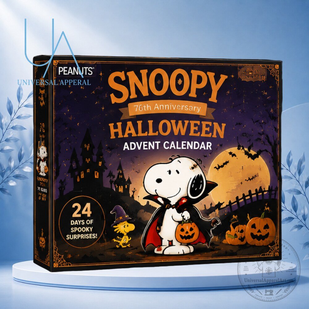 Peanuts Snoopy 76th Anniversary Halloween Advent Calendar 24 Acrylic Characters Countdown Set