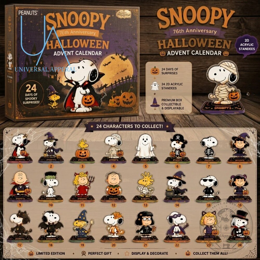 Peanuts Snoopy 76th Anniversary Halloween Advent Calendar 24 Acrylic Characters Countdown Set 5 Peanuts Snoopy 76th Anniversary Halloween Advent Calendar 24 Acrylic Characters Countdown Set