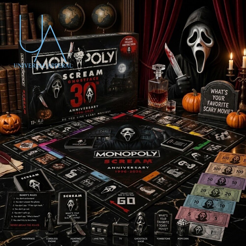 Monopoly Scream Ghostface 30th Anniversary Edition Board Game 2026 Monopoly Scream Ghostface 30th Anniversary Board Game 2026 – image 3 of 3