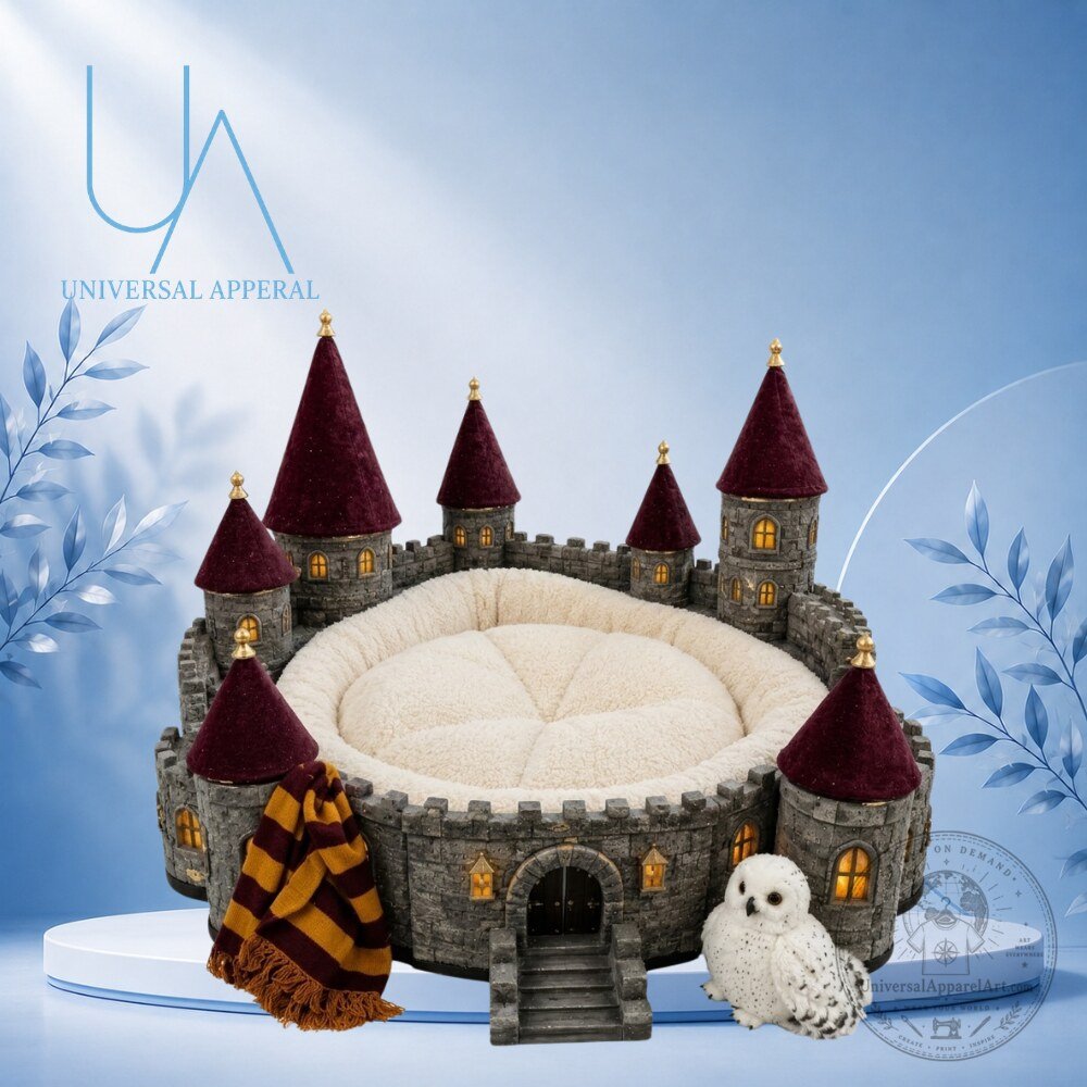 WizardPaw Harry Potter Hogwarts Magic Castle Pet Bed