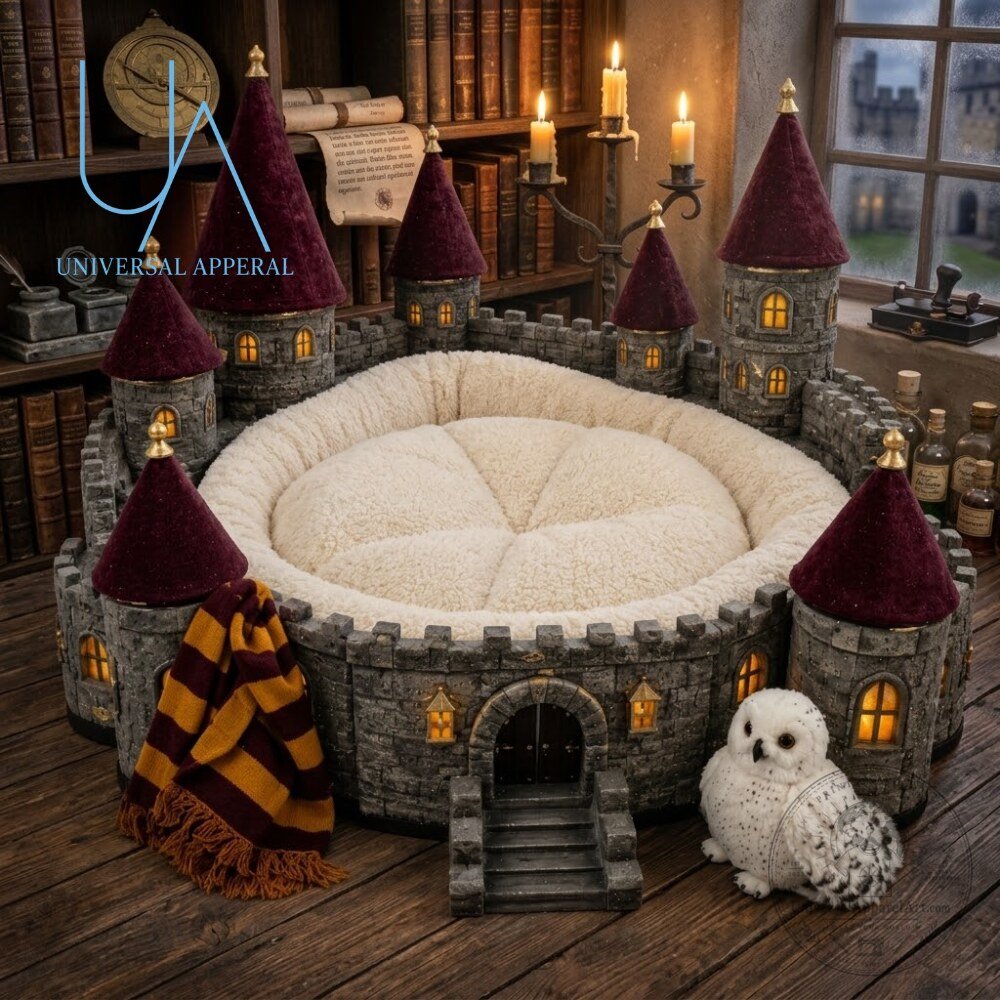 WizardPaw Harry Potter Hogwarts Magic Castle Pet Bed Hogwarts Castle Pet Bed for Harry Potter Fans – image 2 of 3