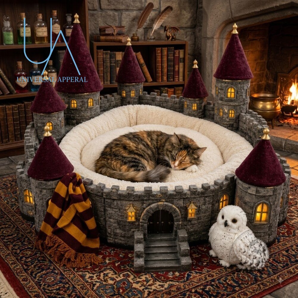 WizardPaw Harry Potter Hogwarts Magic Castle Pet Bed Hogwarts Castle Pet Bed for Harry Potter Fans – image 3 of 3