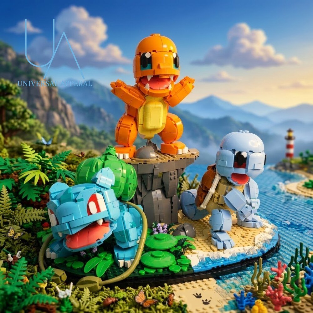 Pokemon Kanto Starters Brick Building Set Exclusive Diorama Display Toy 5 Pokemon Kanto Starters Brick Building Set Exclusive Diorama Display Toy
