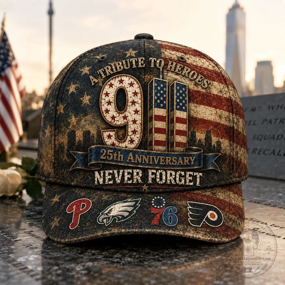 Patriotic American Flag 9/11 Never Forget 25th Anniversary Tribute Baseball Cap Hat 12 Patriotic American Flag 9/11 Never Forget 25th Anniversary Tribute Baseball Cap Hat