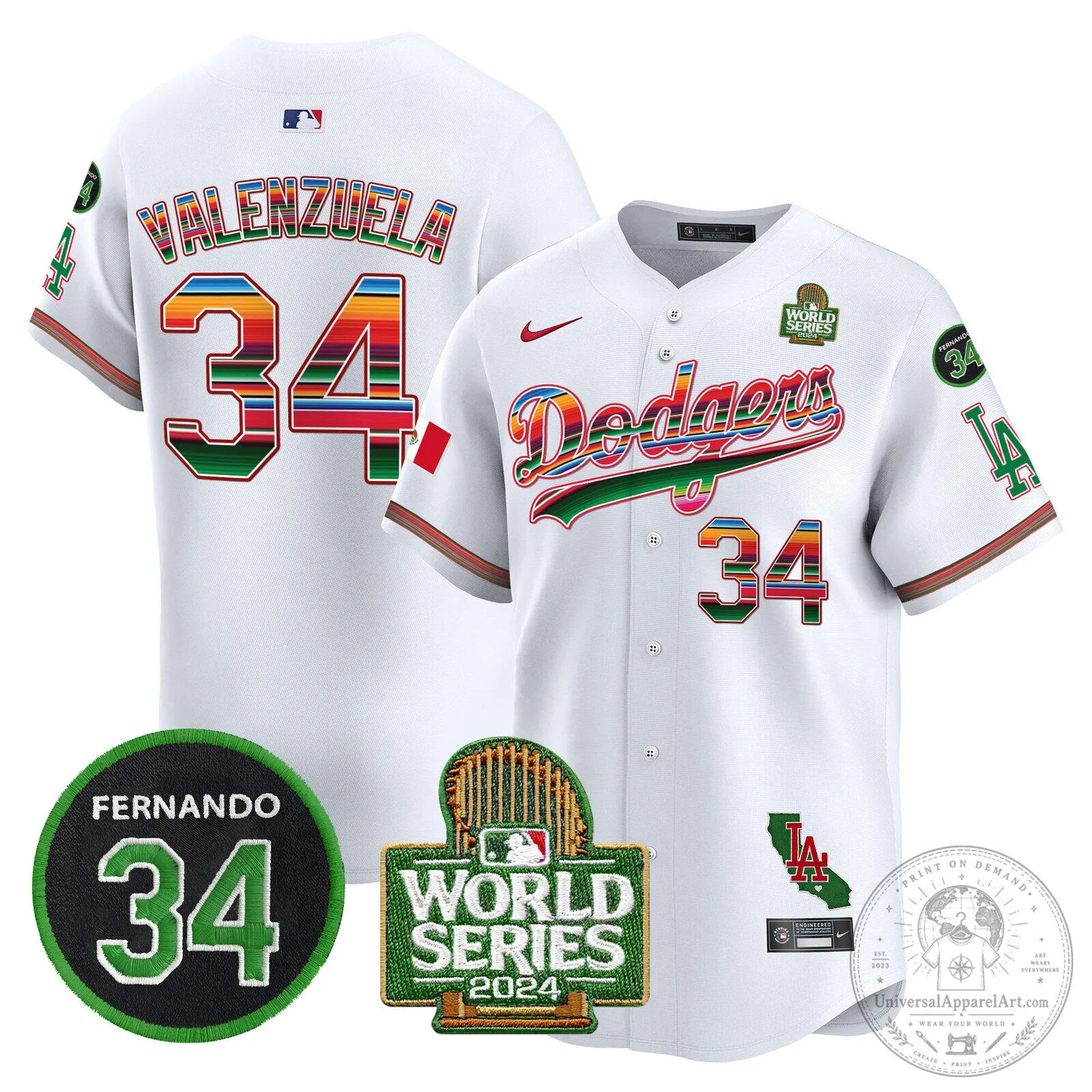 Fernando Valenzuela Mexico Baseball Jersey - Los Angeles Dodgers Edition