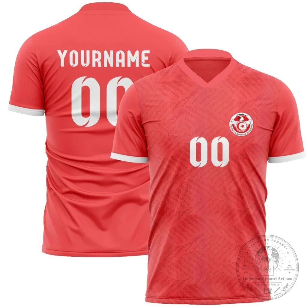Tunisia National Football Team Red World Cup Soccer Jersey