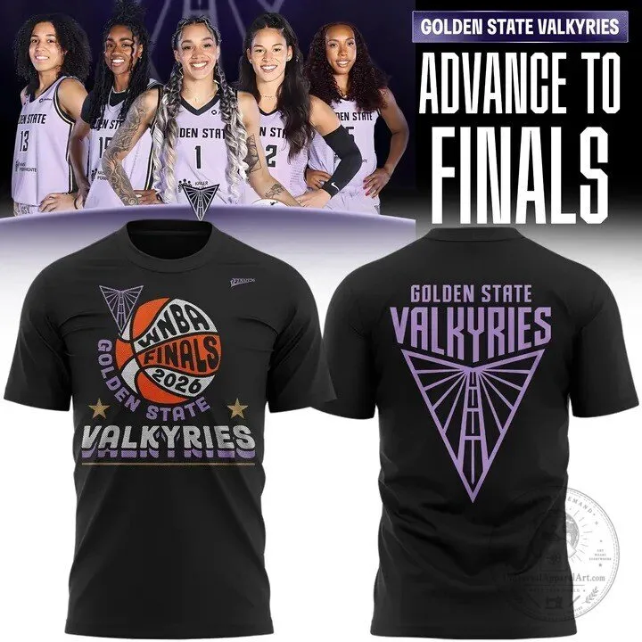 Golden State Valkyries WNBA Finals 2026 Basketball Team Black T-Shirt