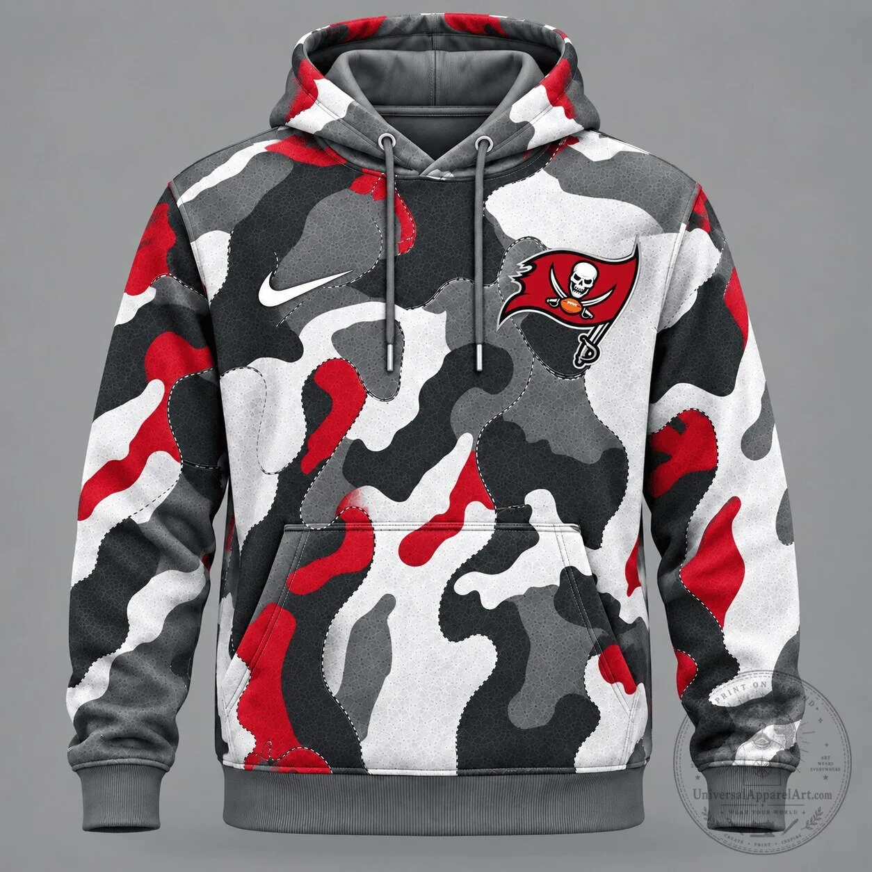 Tampa Bay Buccaneers Camouflage Pattern NFL Football Team Hoodie
