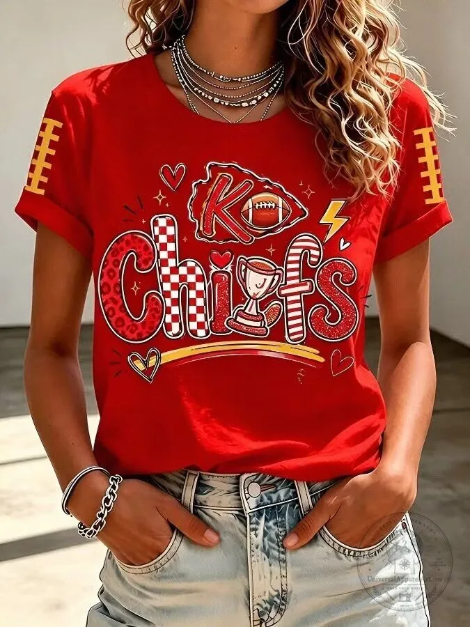 Kansas City Chiefs Football Team Red Women's T-Shirt
