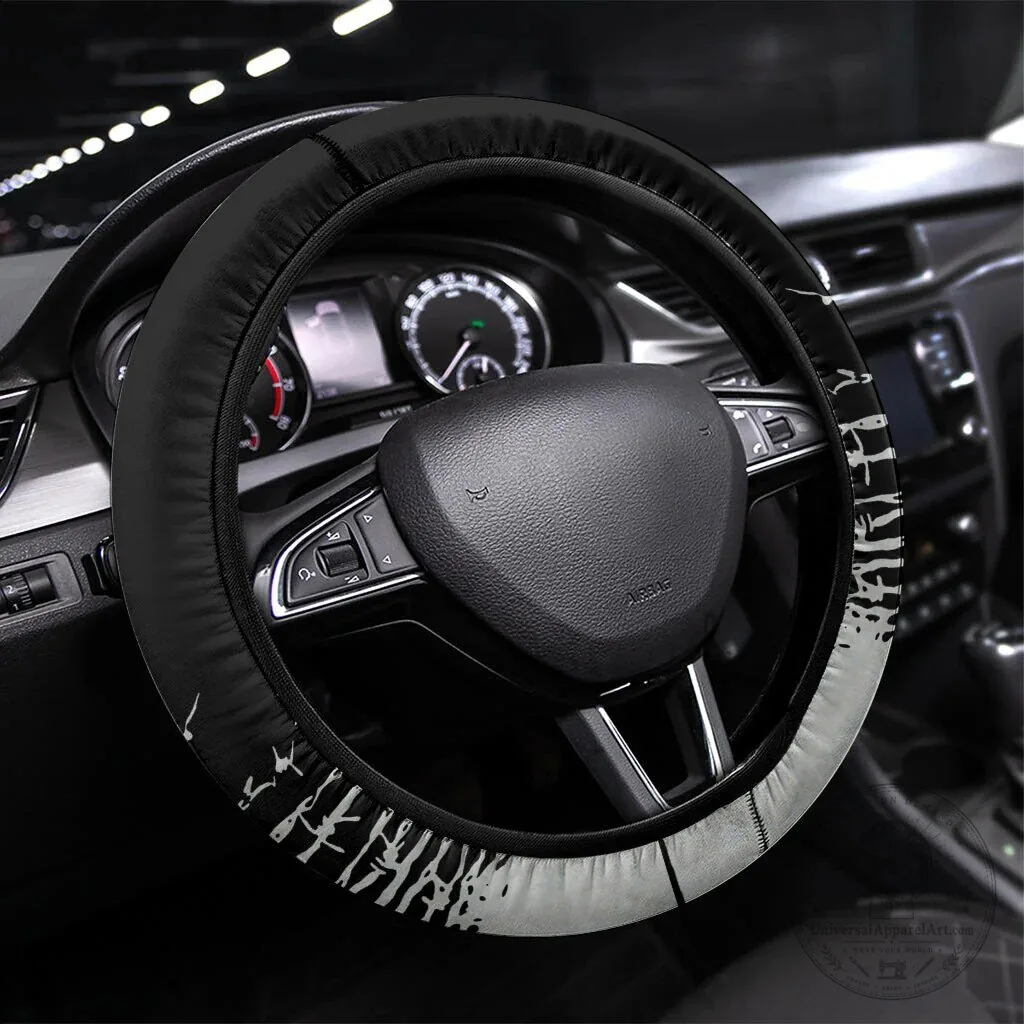 Dark Academia Raven Gothic Literature Vintage Bookish Steering Wheel Cover 2 Dark Academia Raven Gothic Literature Vintage Bookish Steering Wheel Cover