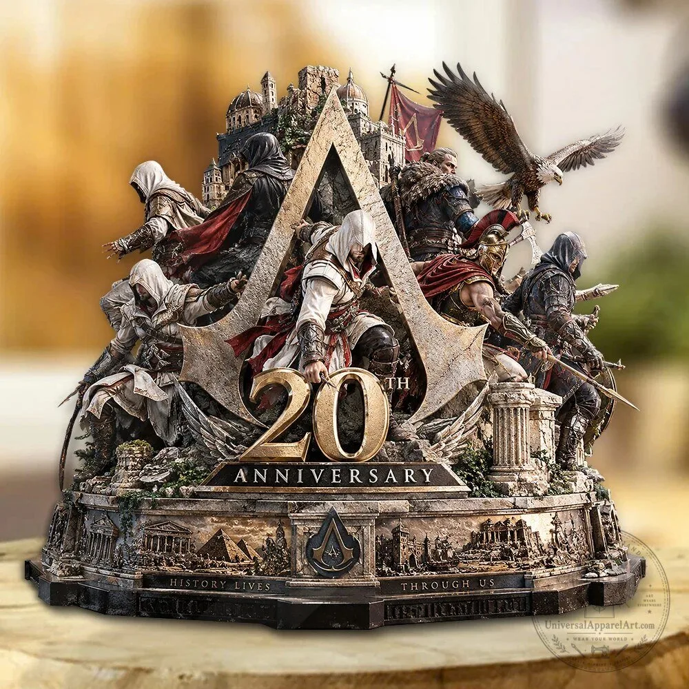 Assassin's Creed 20th Anniversary History Lives Through Us Acrylic Plaque