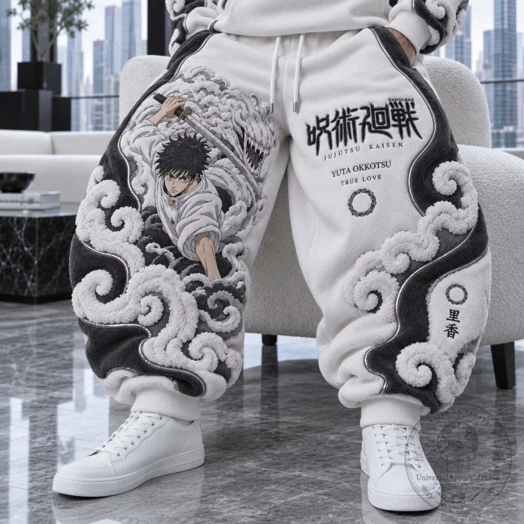 Jujutsu Kaisen Yuta Okkotsu Rika True Love Anime Sweatpants Jujutsu Kaisen Yuta Okkotsu Rika True Love Anime Sweatpants