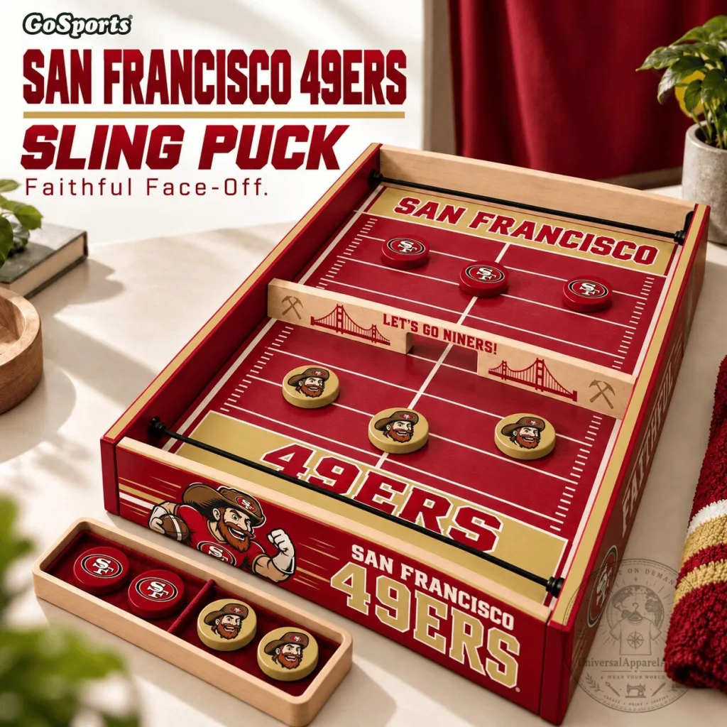 San Francisco 49ers Sling Puck Game Set for Football Fans San Francisco 49ers Sling Puck Game Set for Football Fans