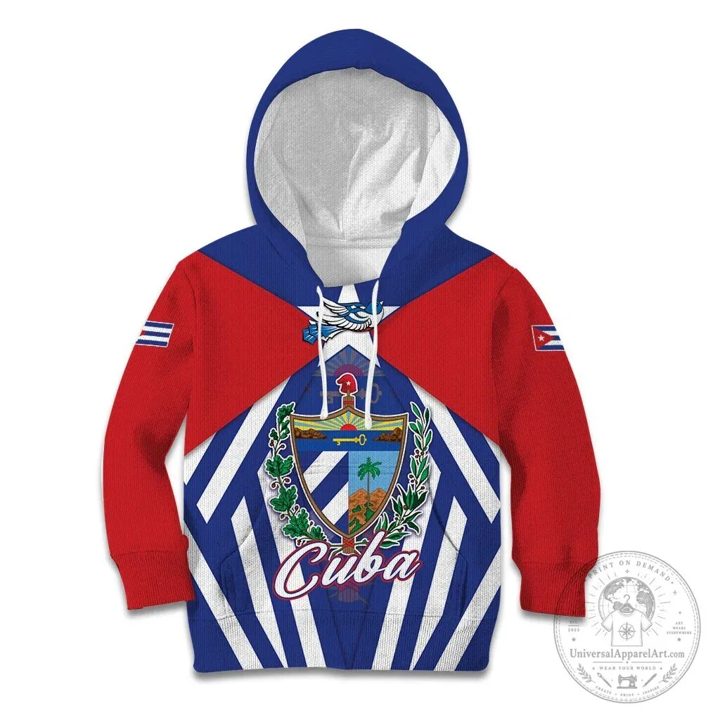 Cuba Flag and Coat of Arms Patriotic Hoodie