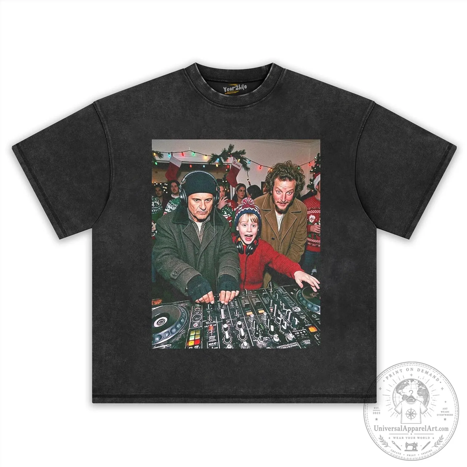 Home Alone Kevin McCallister DJ Christmas Party T-Shirt 8 Home Alone Kevin McCallister DJ Christmas Party T-Shirt