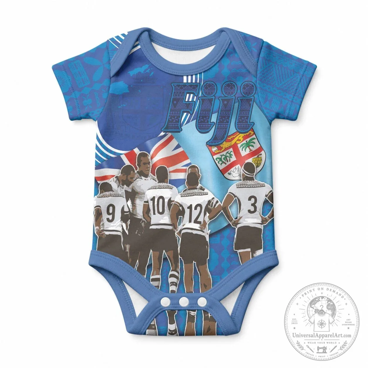 Fiji Rugby Sevens Gold Medal Rio 2016 Commemorative Baby Bodysuit