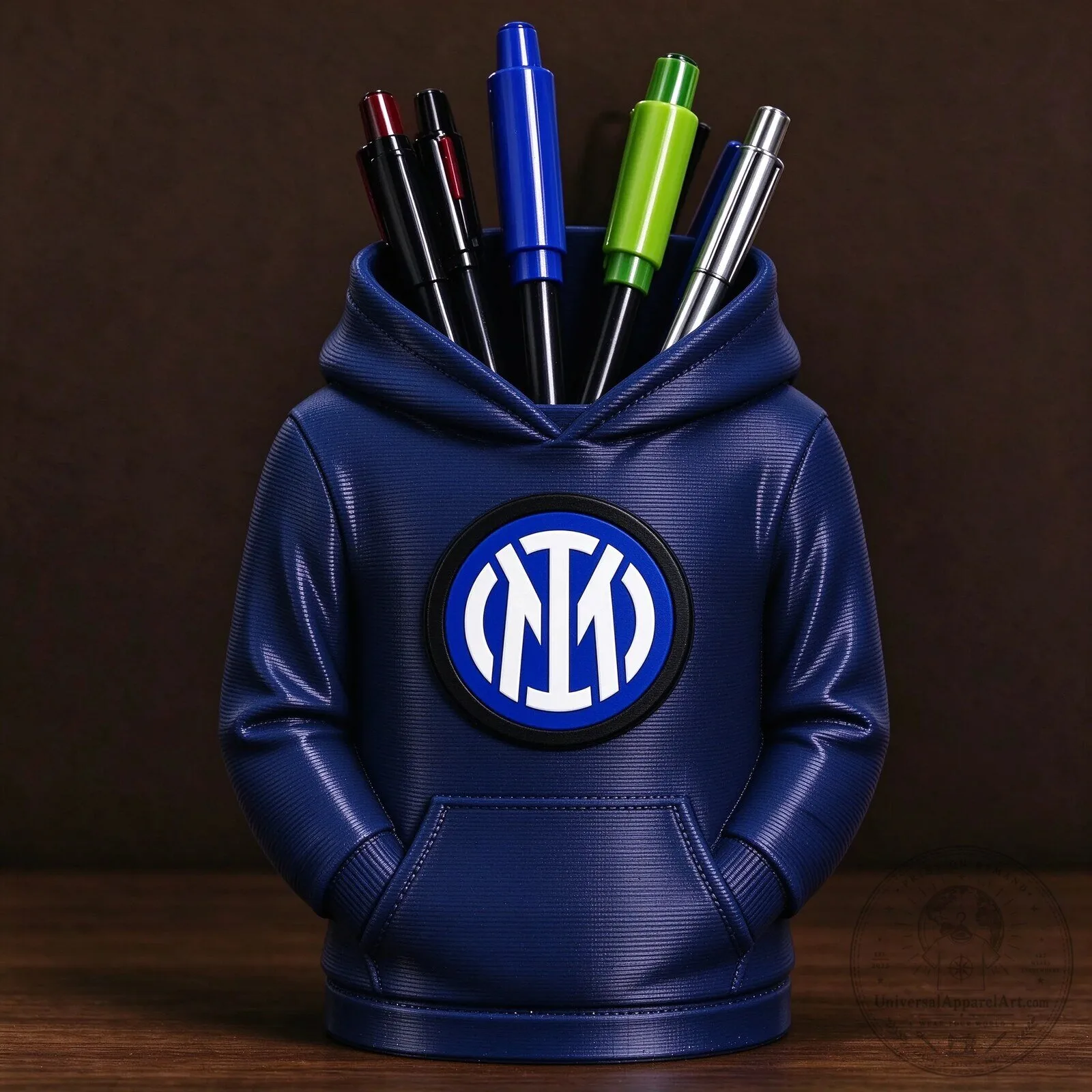 Football Fan Gift Inter Milan Hoodie Pen Holder Desk Organizer for Soccer Enthusiasts