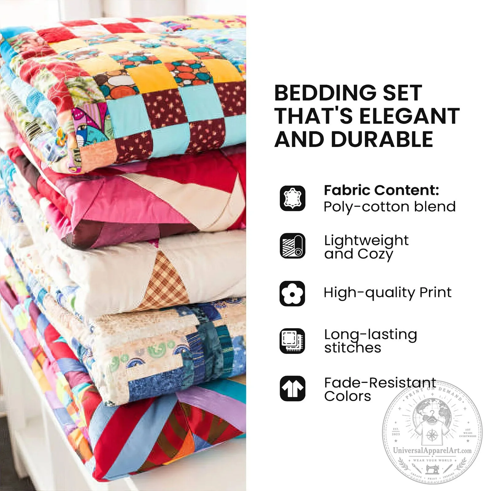 Golden Retriever Dog Autumn Leaves Quilted Bedding Set with Pillow Shams 7 Golden Retriever Dog Autumn Leaves Quilted Bedding Set with Pillow Shams