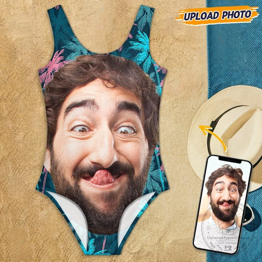 Personalized Custom Face Photo One-Piece Swimsuit for Women 11 Personalized Custom Face Photo One-Piece Swimsuit for Women